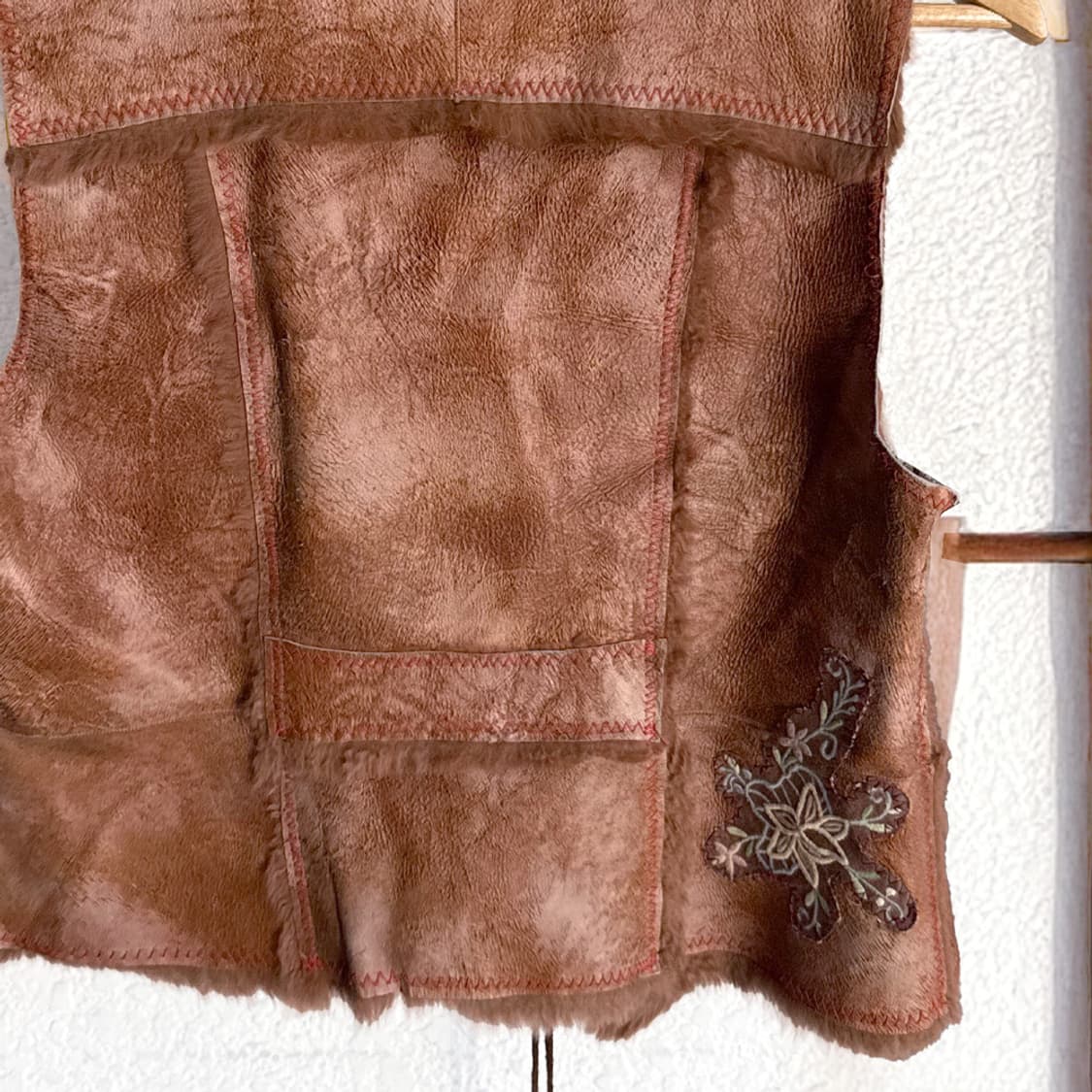 [THURSDAY ISLAND] 초원 앤티크 시어링 베스트 상품이미지9