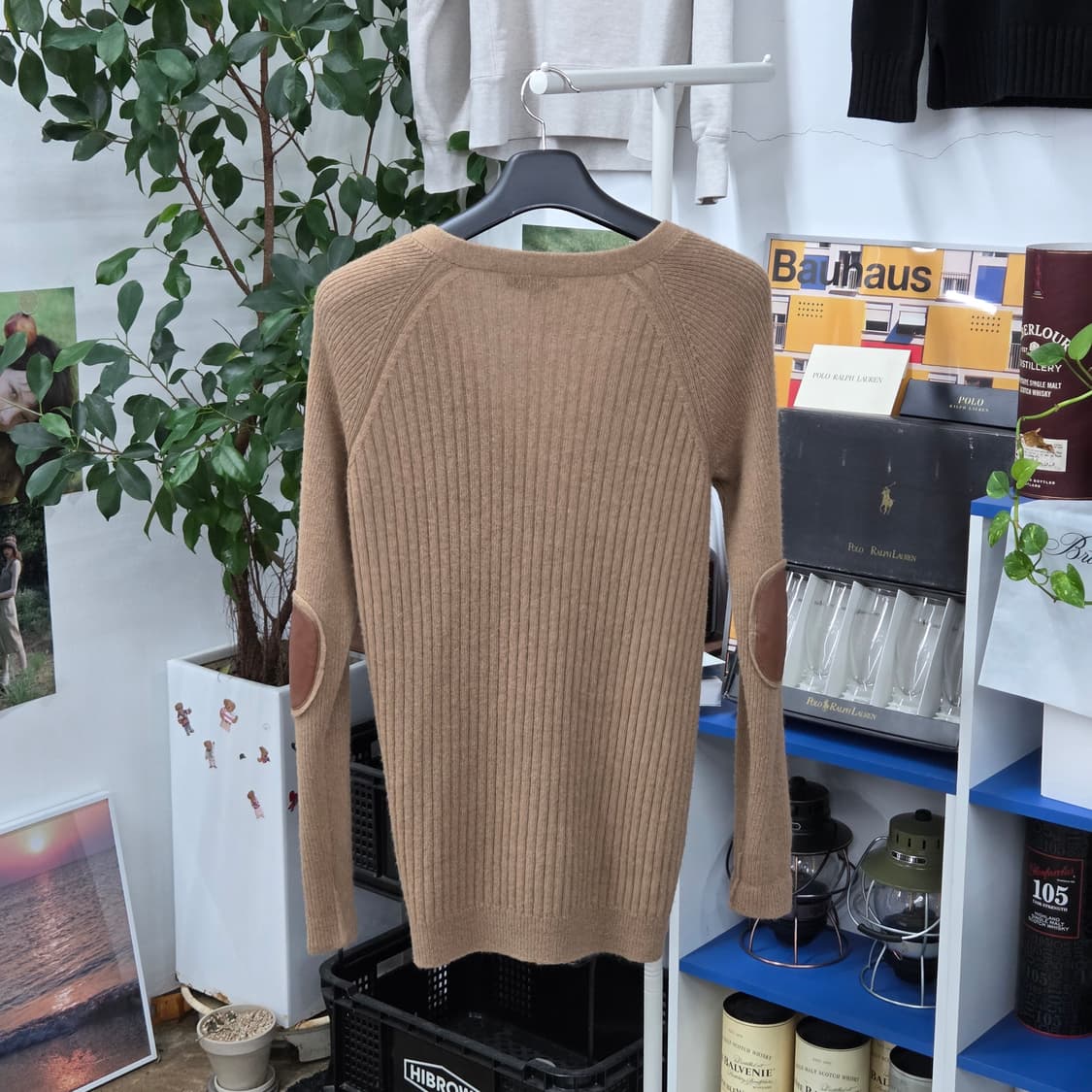 멀버리 엘보우패치 카멜 니트 가디건 5 상품이미지4