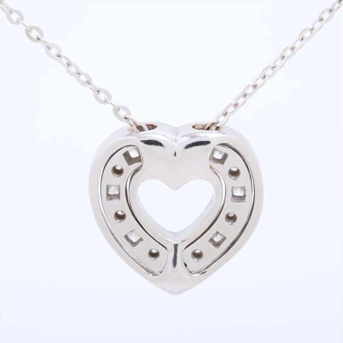 다미아니 벨에포크 하트 풀파베 천연 다이아몬드 18K 화이트골드 펜던트 상품이미지2