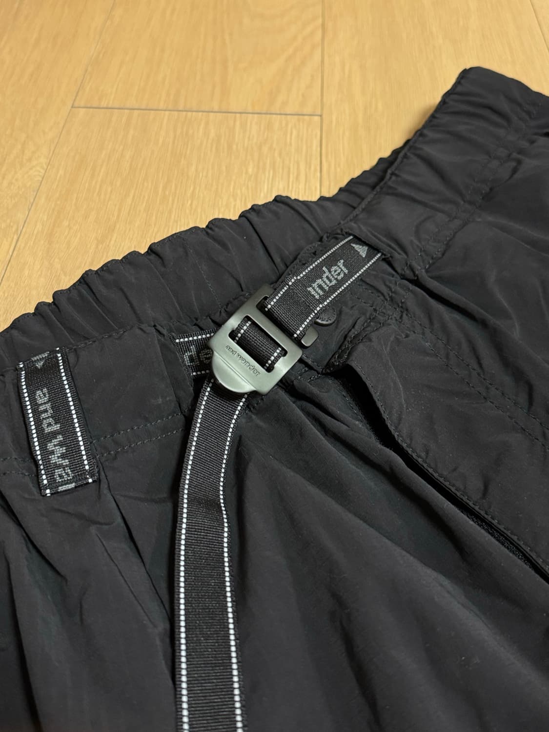 [XXL] 앤드원더 25fw 오버사이즈 카고 팬츠 블랙 상품이미지5