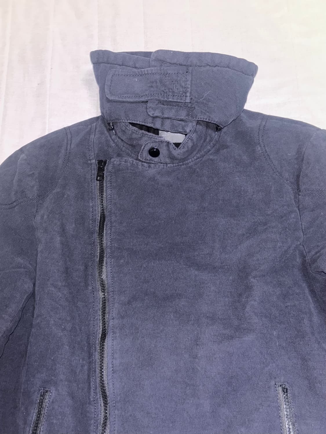 아르마니 익스체인지 하이넥 사선 라이더자켓 s 상품이미지3