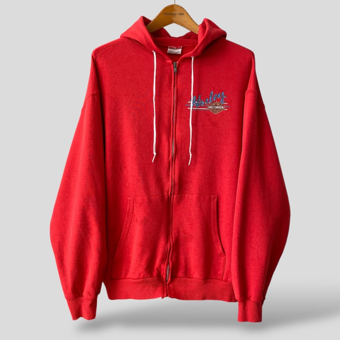 (XL)80s~90s 할리데이비슨 후드집업 상품이미지1