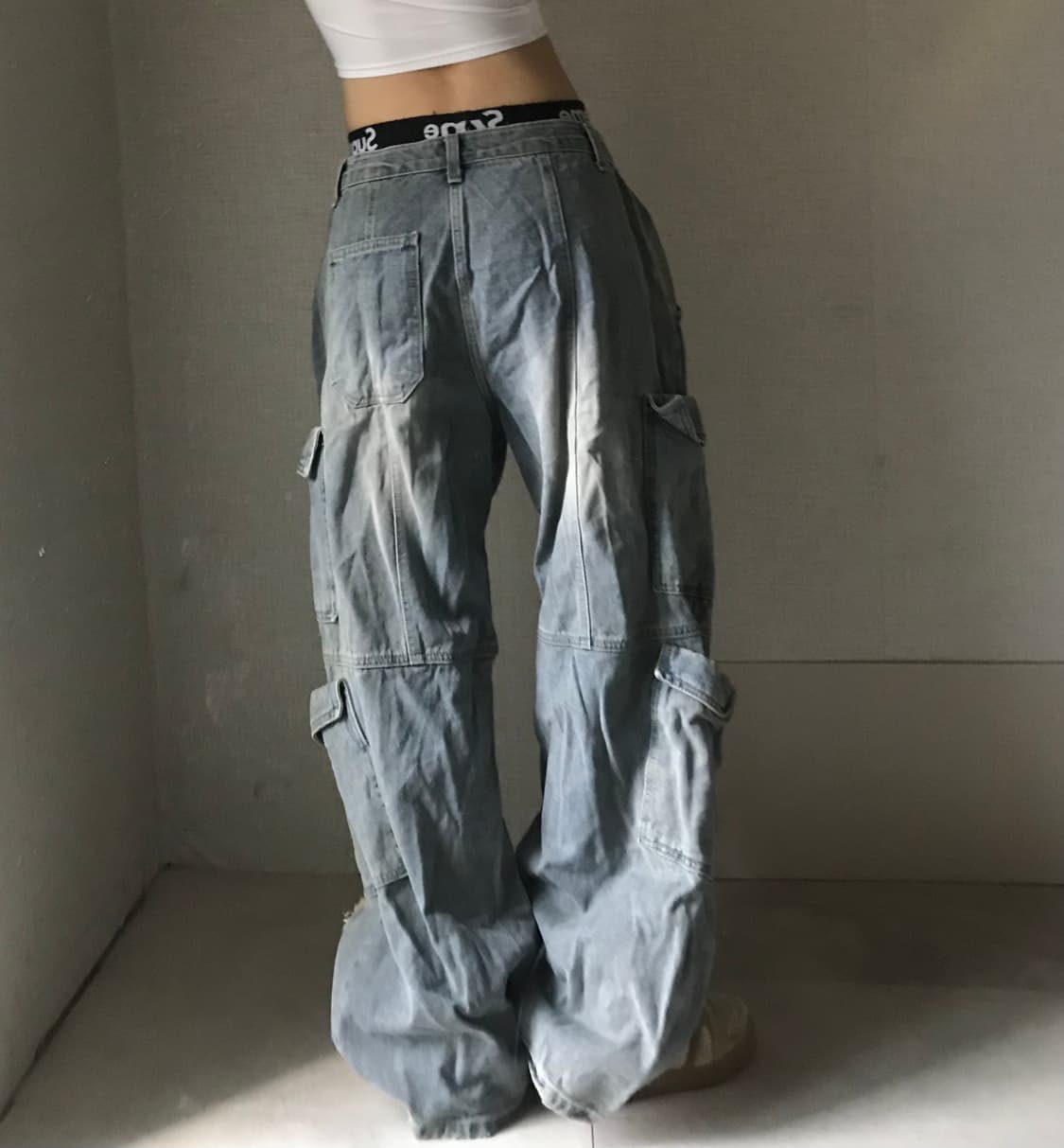 빈티지 멀티포켓 데님카고팬츠 상품이미지3