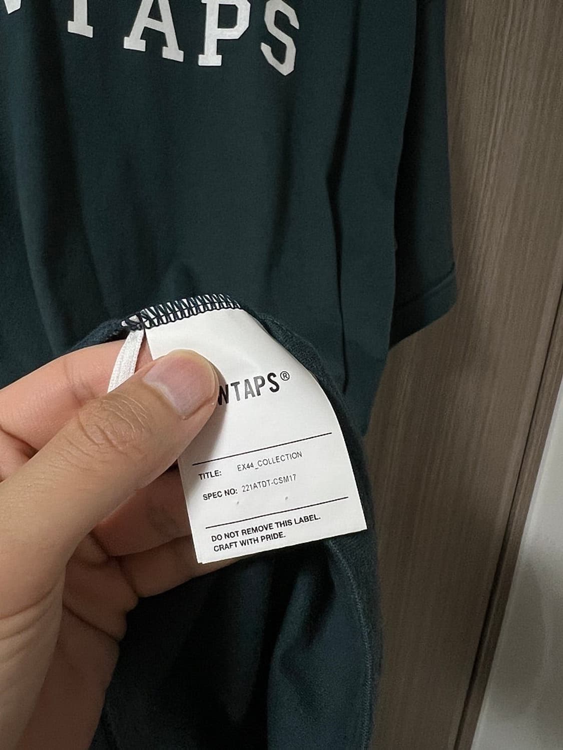 더블탭스 22SS 아카데미 디자인티셔츠 네이비 03 상품이미지5