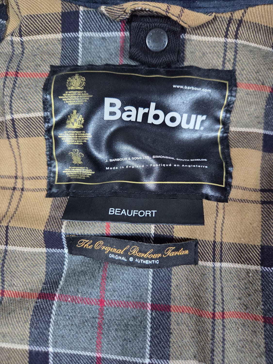 바버 애쉬비 왁스 자켓 네이비 상품이미지3