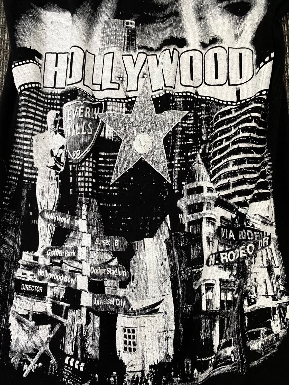 Y2K HOLLYWOOD Glitter Print Sleeveless 상품이미지2