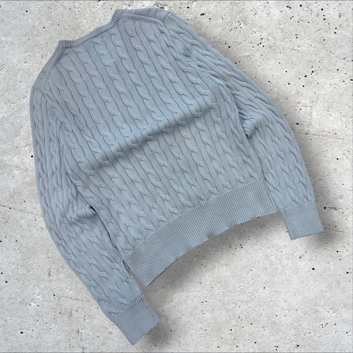 [XL] 폴로 랄프로렌 케이블 니트 가디건 하늘 D485 상품이미지2