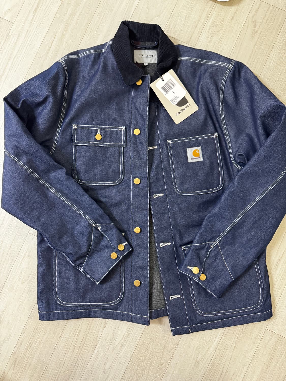 칼하트 WIP 미시건 초어 코트 데님 L사이즈 상품이미지1