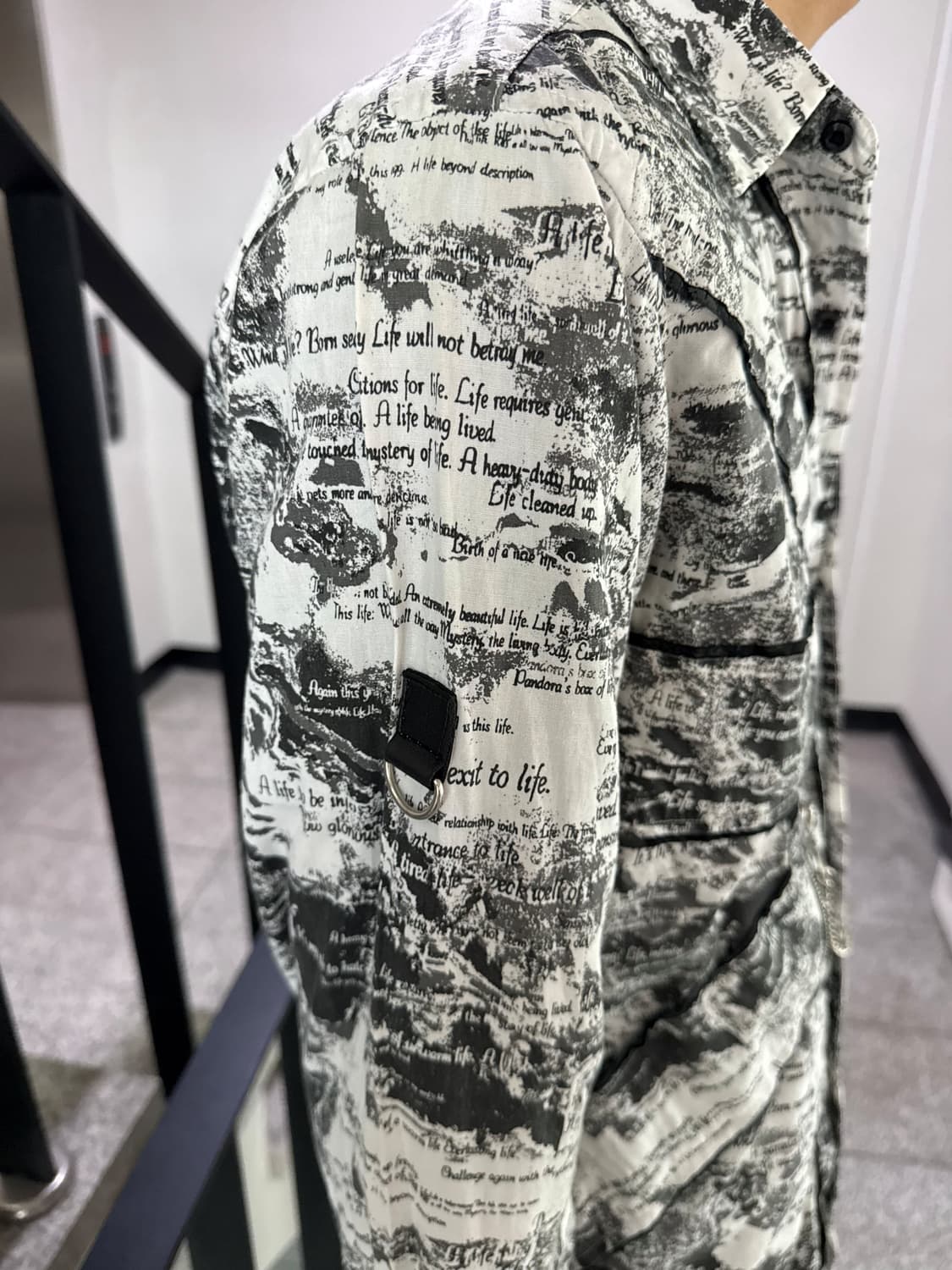 lettering chain shirt 상품이미지4