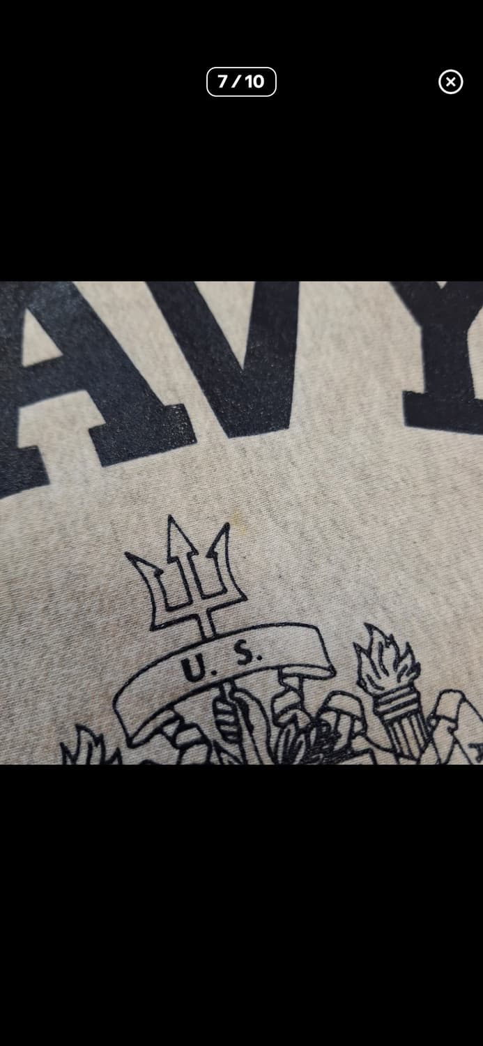 재판매입니다. 90s 미군 미해군사관학교 navy 스웻 상품이미지7