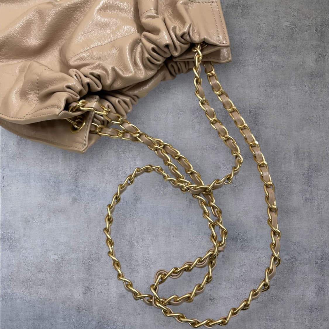 질스튜어트 Jillstuart 핑크베이지 코코 체인 드로스트링 숄더백 M 상품이미지9