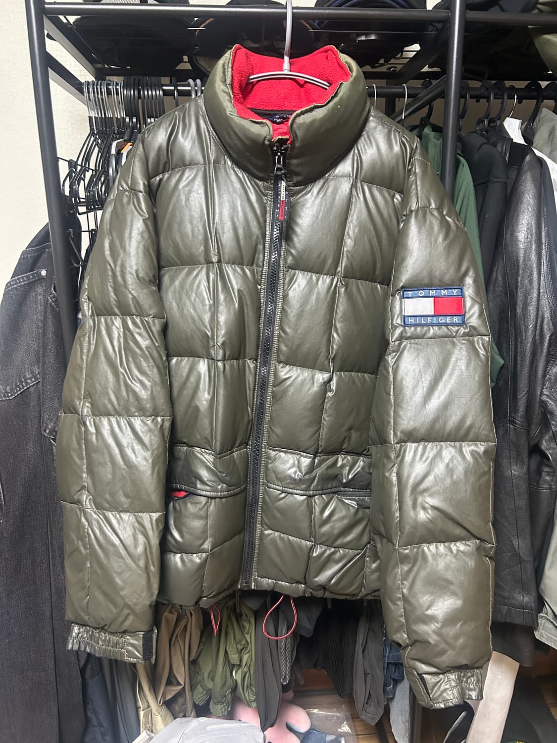 타미힐피거 패딩 점퍼 카키 상품이미지1