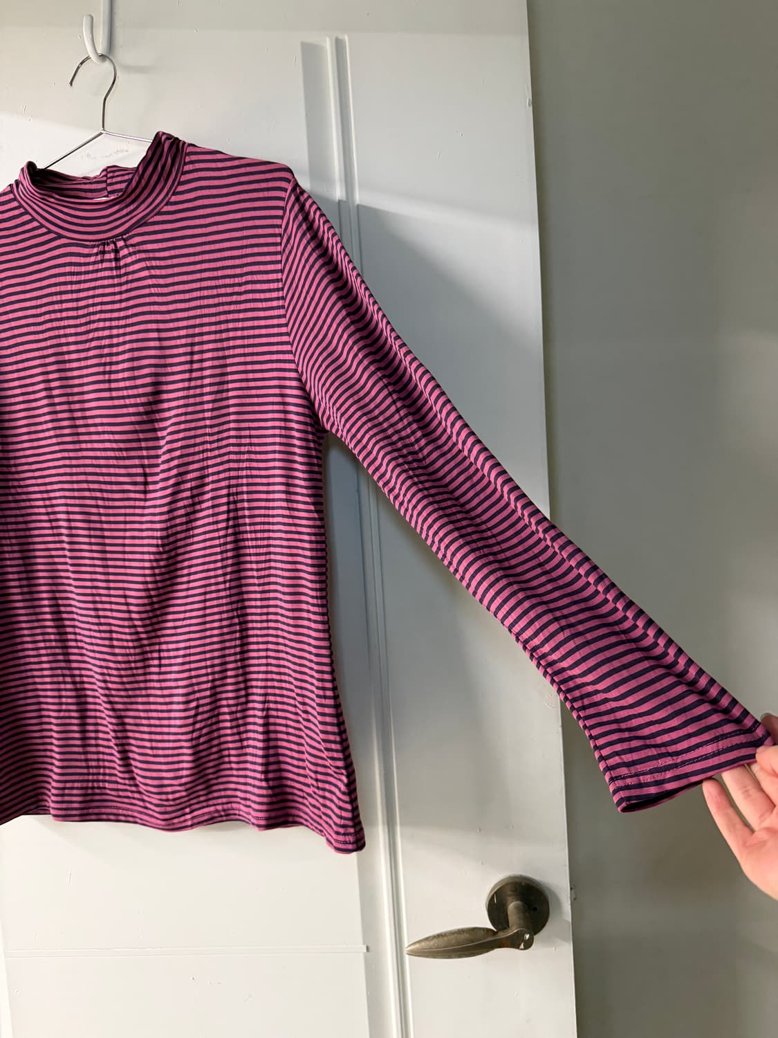 일본빈티지 모리 셔링 터틀넥 롱슬리브 상품이미지6