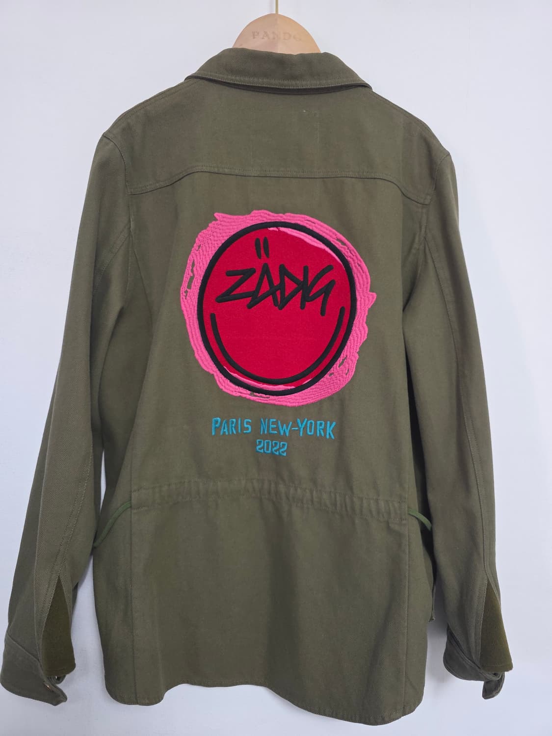 Zadig&Voltaire 자딕앤볼테르 카키 백로고 밀리터리 셔츠자켓 M 상품이미지4