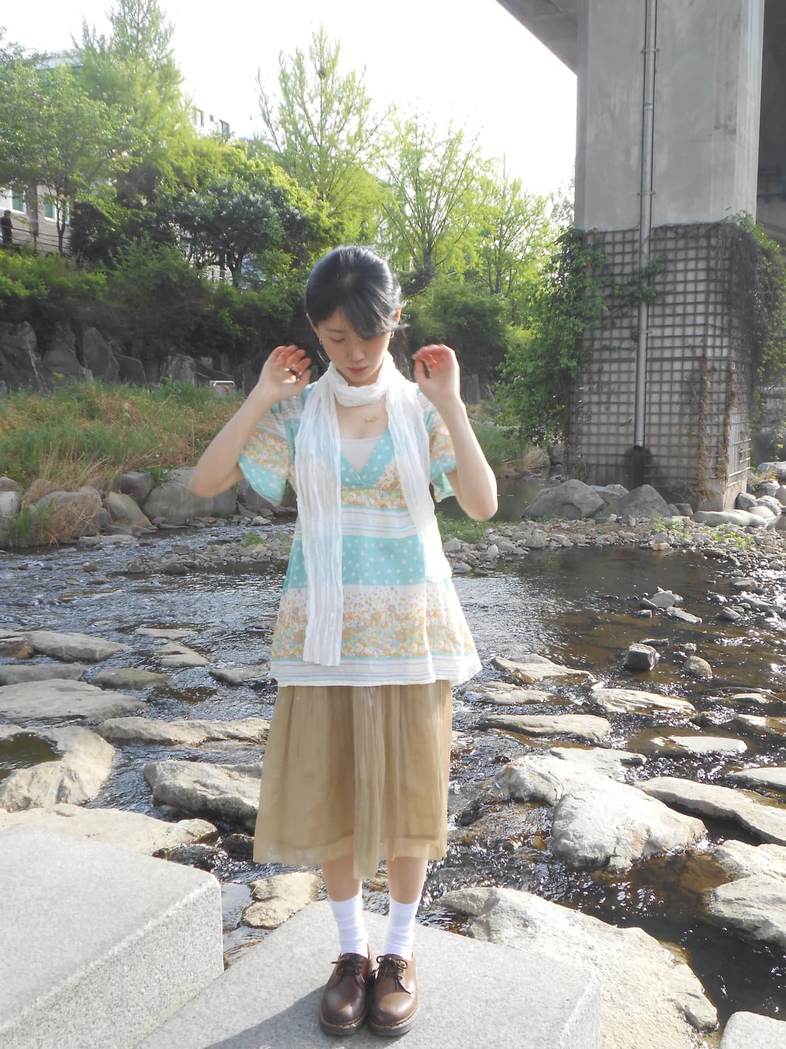 페어리테일 믹스 패턴 블라우스 상품이미지1