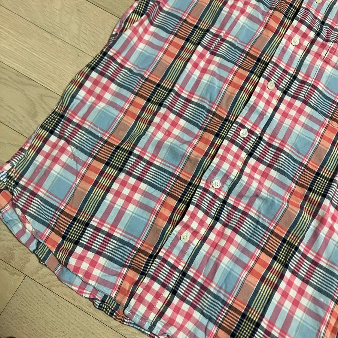 the new ivy 핑크 체크 셔츠 상품이미지3