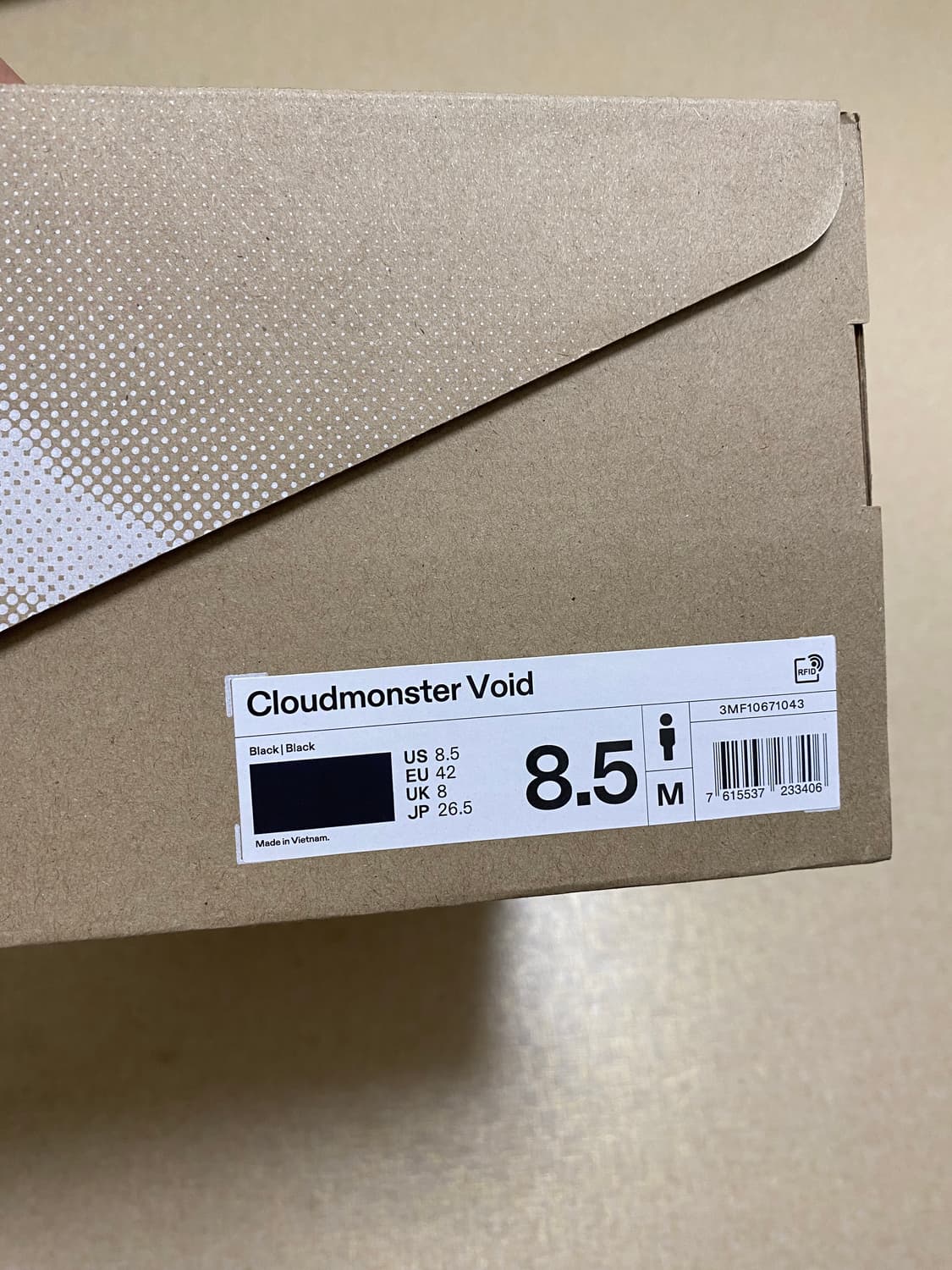 온 클라우드몬스터 보이드 블랙 265mm 상품이미지6