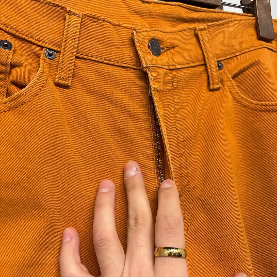 리바이스 511 슬림핏 오렌지 선셋 컬러 데님팬츠 N1044   상품이미지5