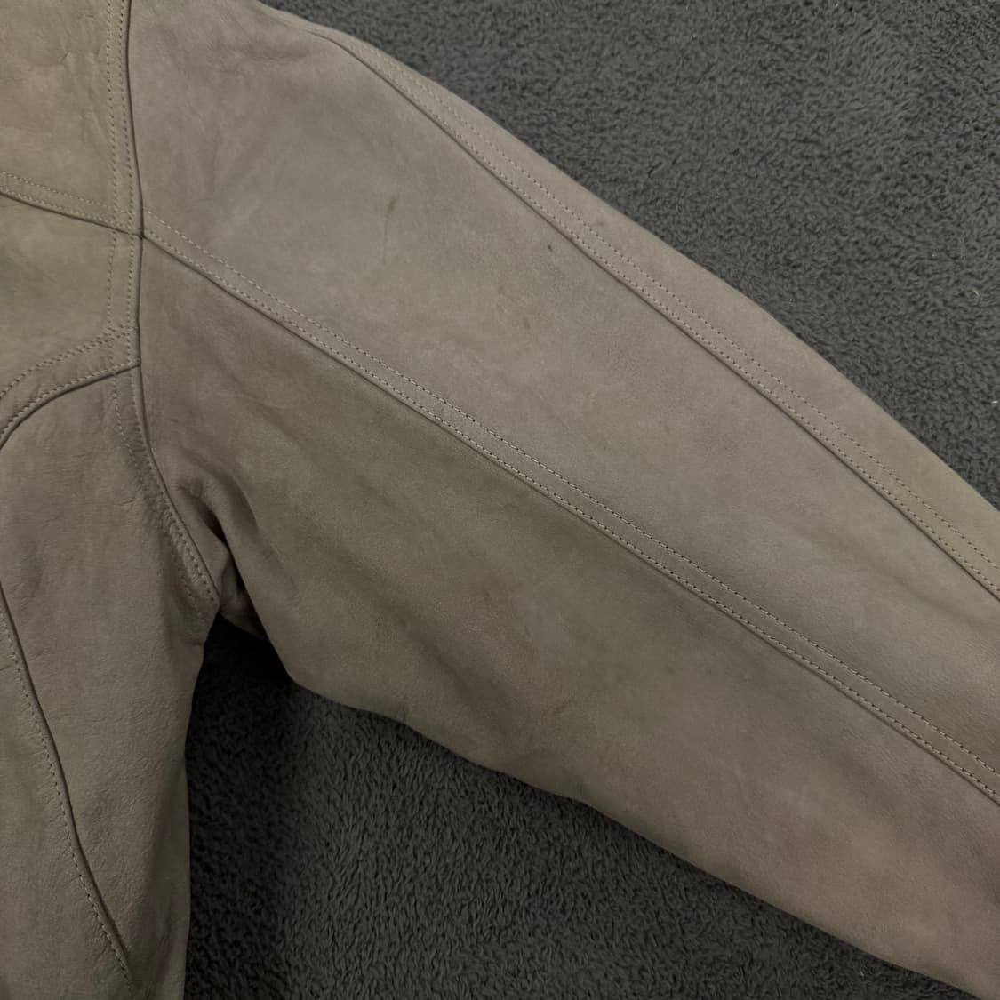 [ M ] 90s 빈티지 유러피안 쉐입 플라이트 보머 가죽 레더 자켓 상품이미지7