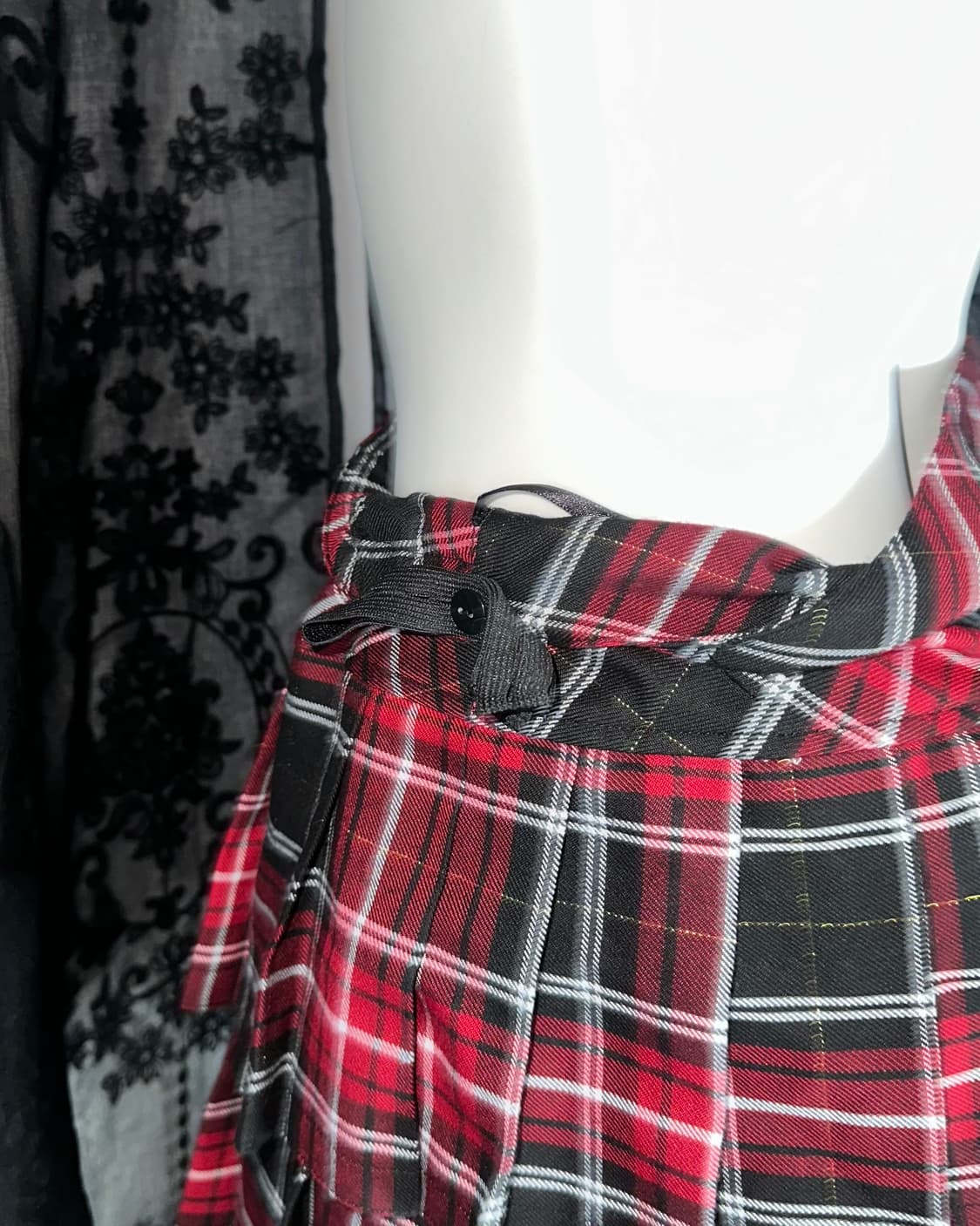 punk cancan checkered skirt 상품이미지4