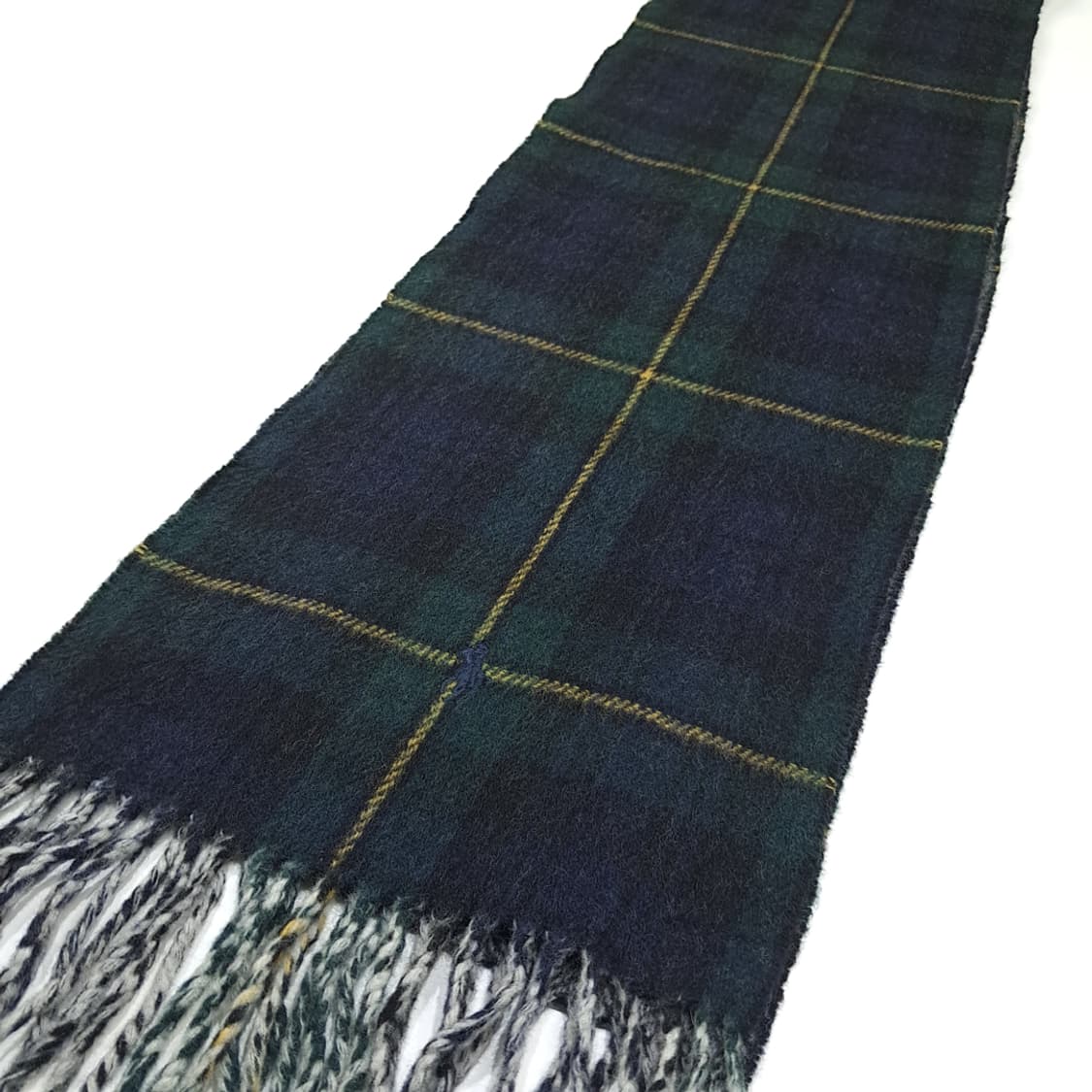 MX335 폴로 랄프로렌 블랙워치 헤링본 양면 버진울 목도리 머플러 상품이미지3