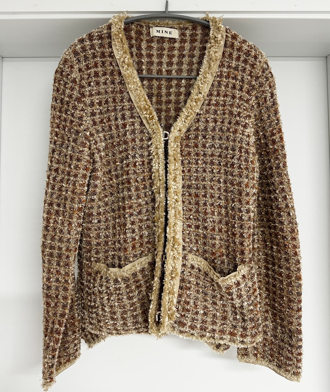 [한섬 마인] 여성 트위드 가디건 상품이미지1