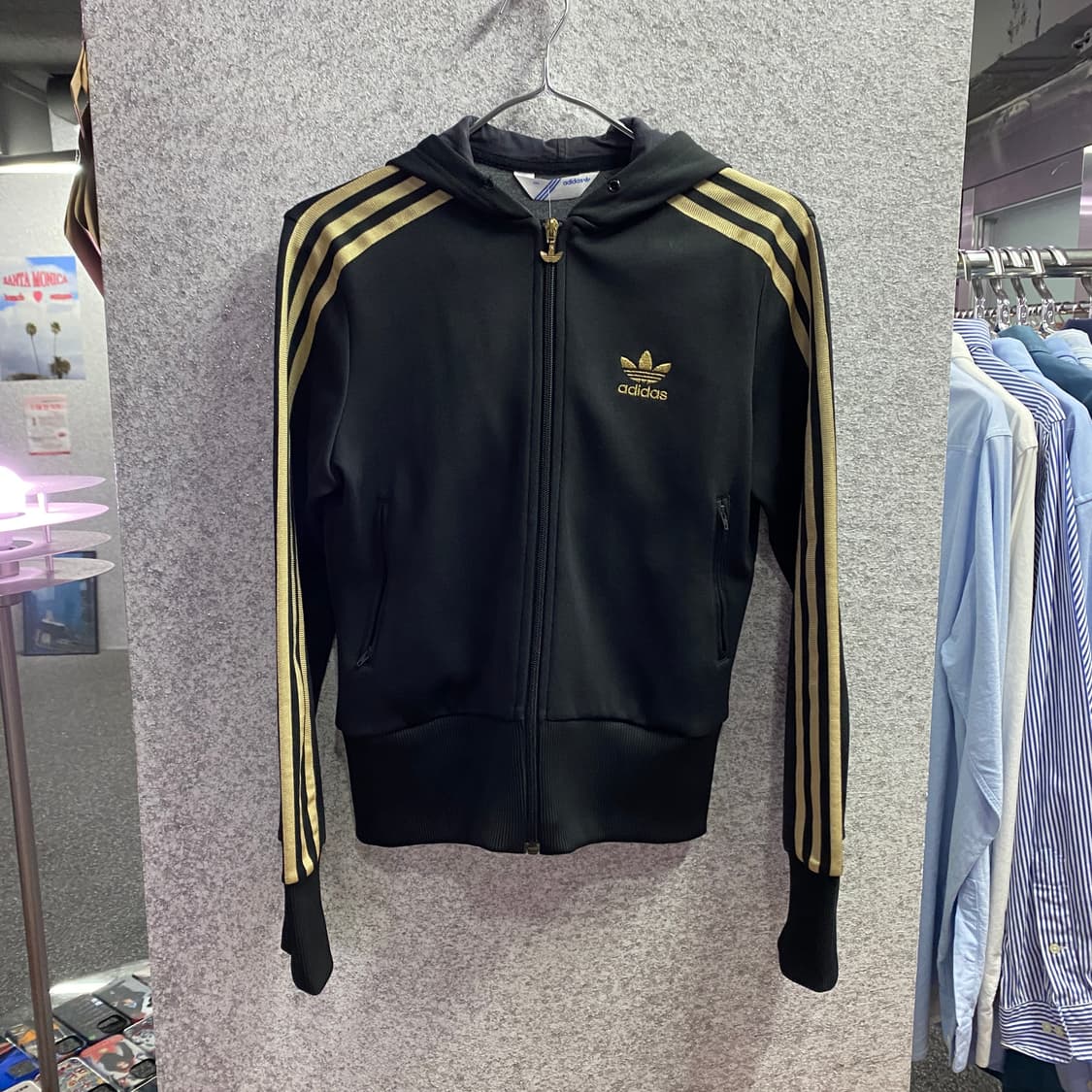 아디다스 오리지널 블랙 후드 져지 B3060 상품이미지2