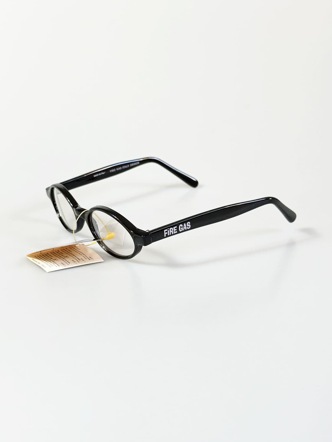 90s FIRE GAS 블랙 오벌 뿔테 투명 틴트 빈티지 선글라스 상품이미지3