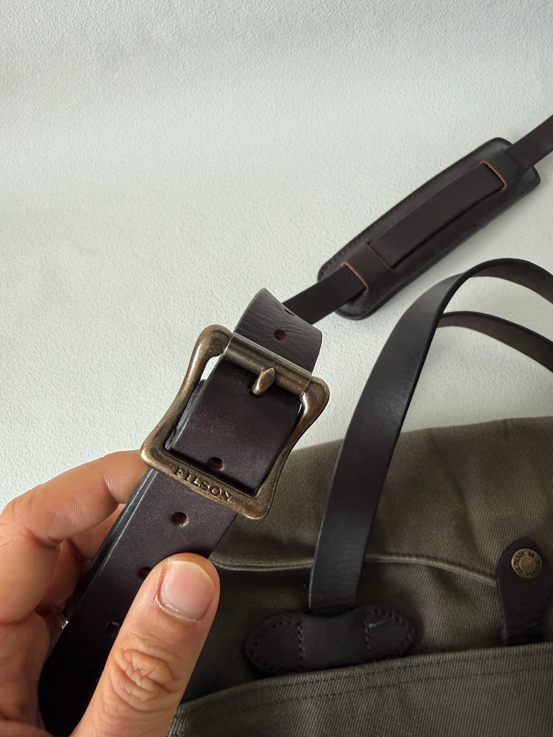 필슨(FILSON) 캔버스&레더 토트백(크로스 가능) 상품이미지5