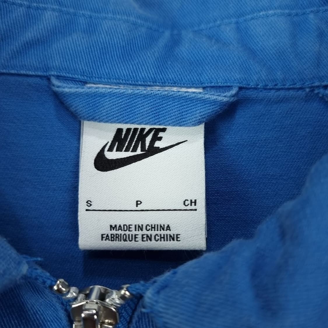 [나이키](민지 실착)빅로고 NSW 우븐 크롭 집업 블루종 M17461 상품이미지8