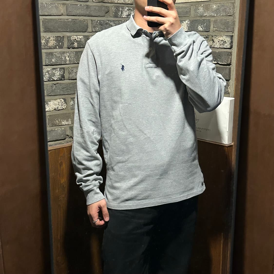 L) 폴로 랄프로렌 그레이 긴팔 카라티 PK 상품이미지8