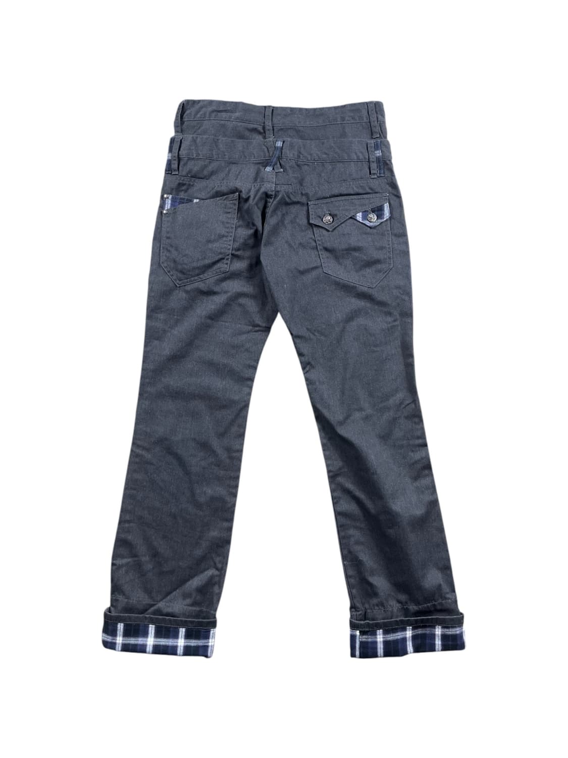 Vintage 더블 웨이스트 코튼 팬츠  상품이미지4