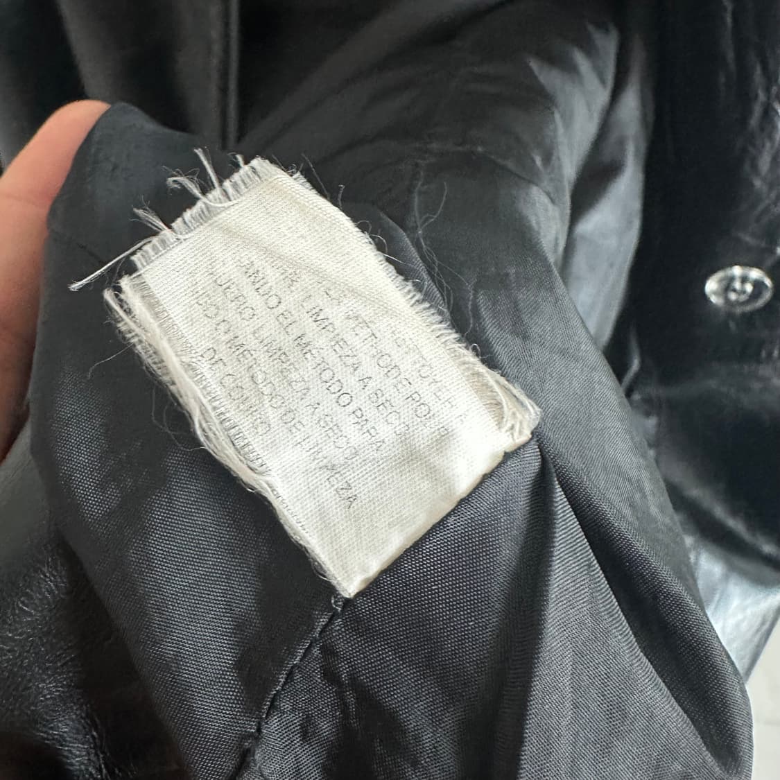 캘빈클라인 90’s 헤비 레더 트렌치코트 상품이미지7