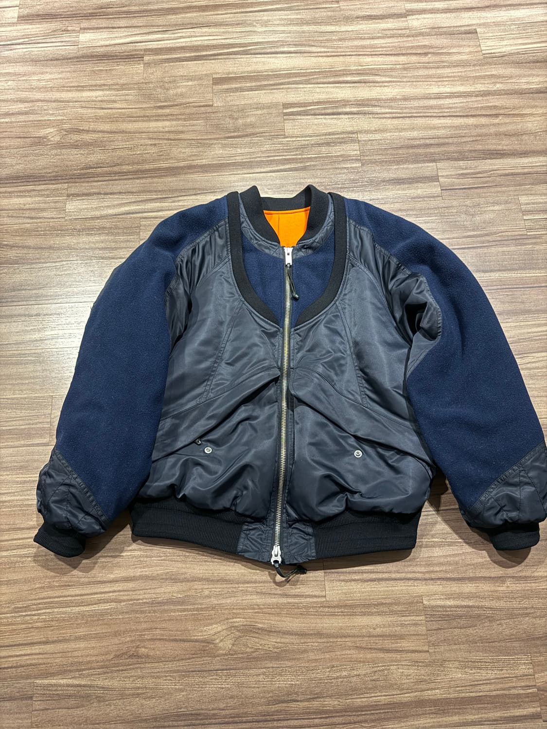 [44] 솔로이스트 이중봄버 네이비 상품이미지7