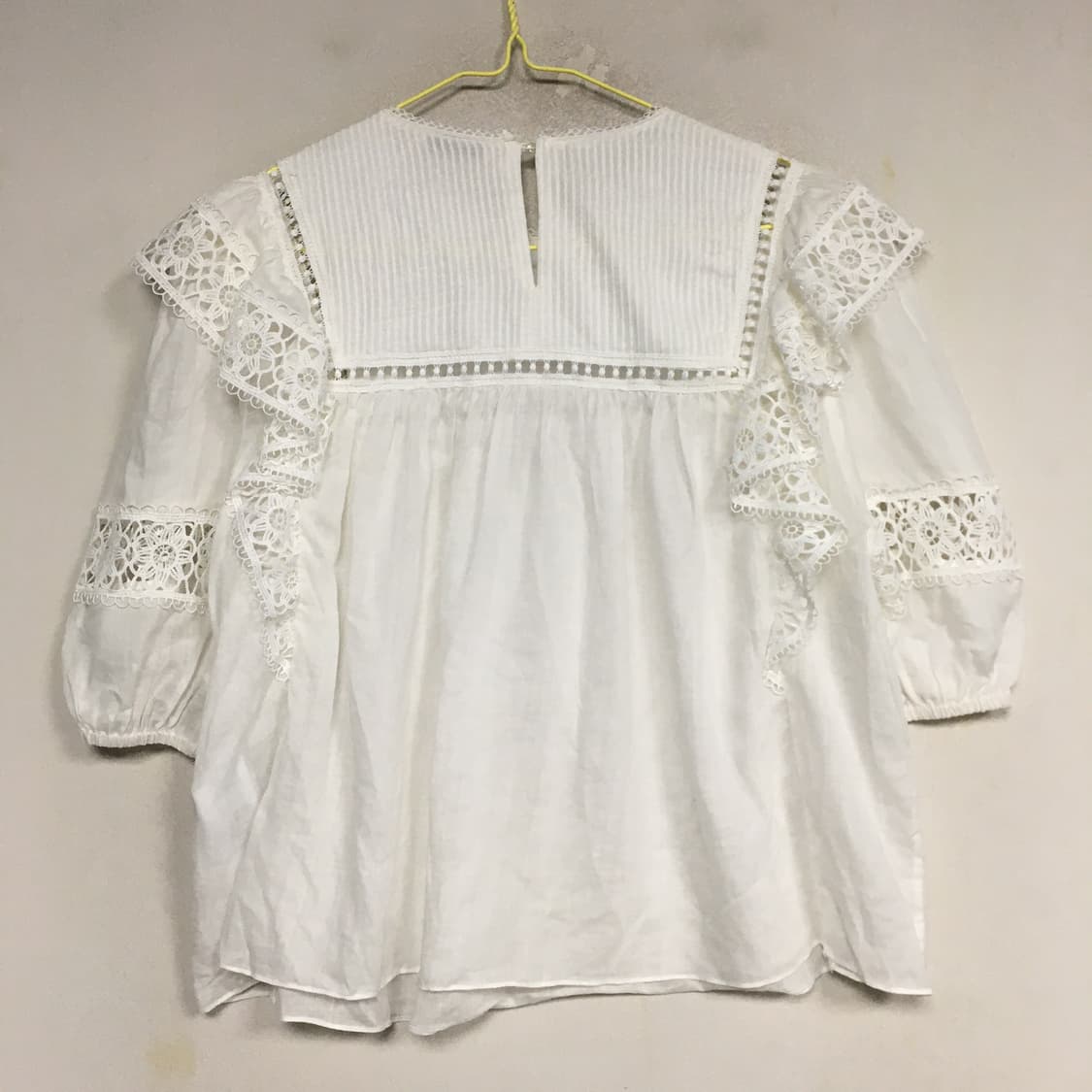 SANDRO 산드로 린넨 러플 블라우스 1 상품이미지6