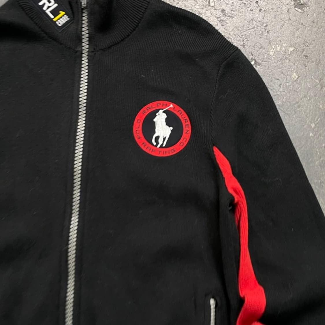 90 폴로 랄프로렌 빅포니 레이싱 니트집업 상품이미지2
