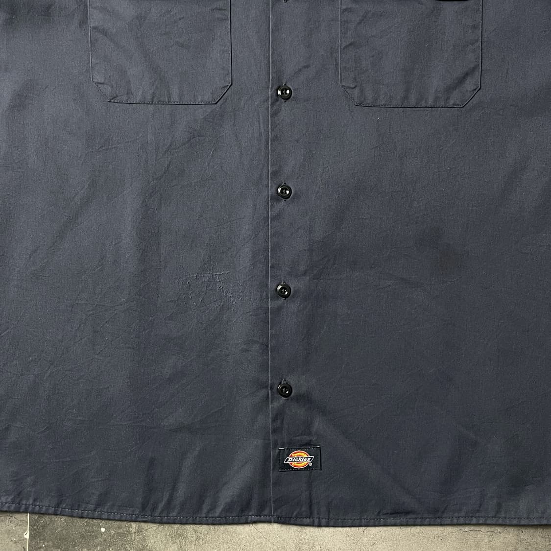 DICKIES 디키즈 빈티지 네이비 플랩포켓 반팔 워크셔츠 A01018 상품이미지4