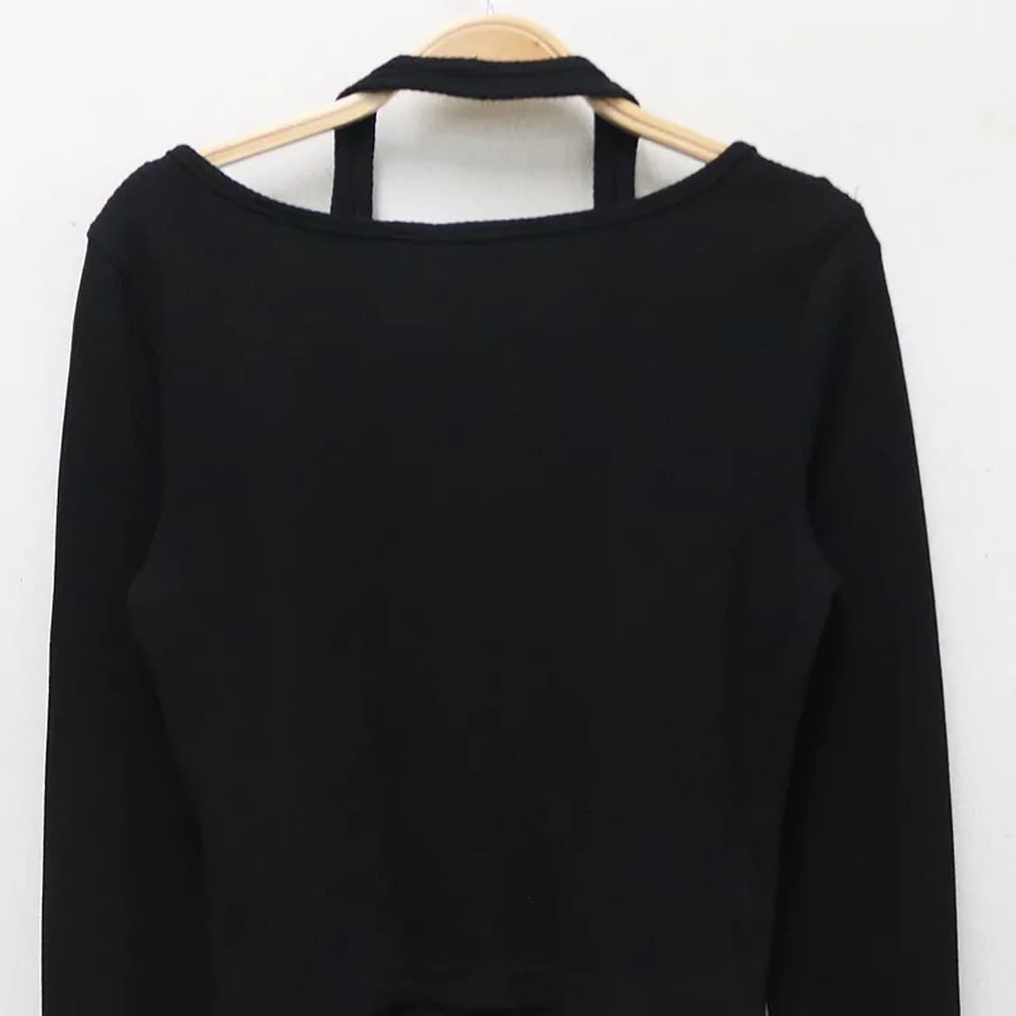 블랙 발레코어 긴팔 티셔츠 61161 상품이미지5