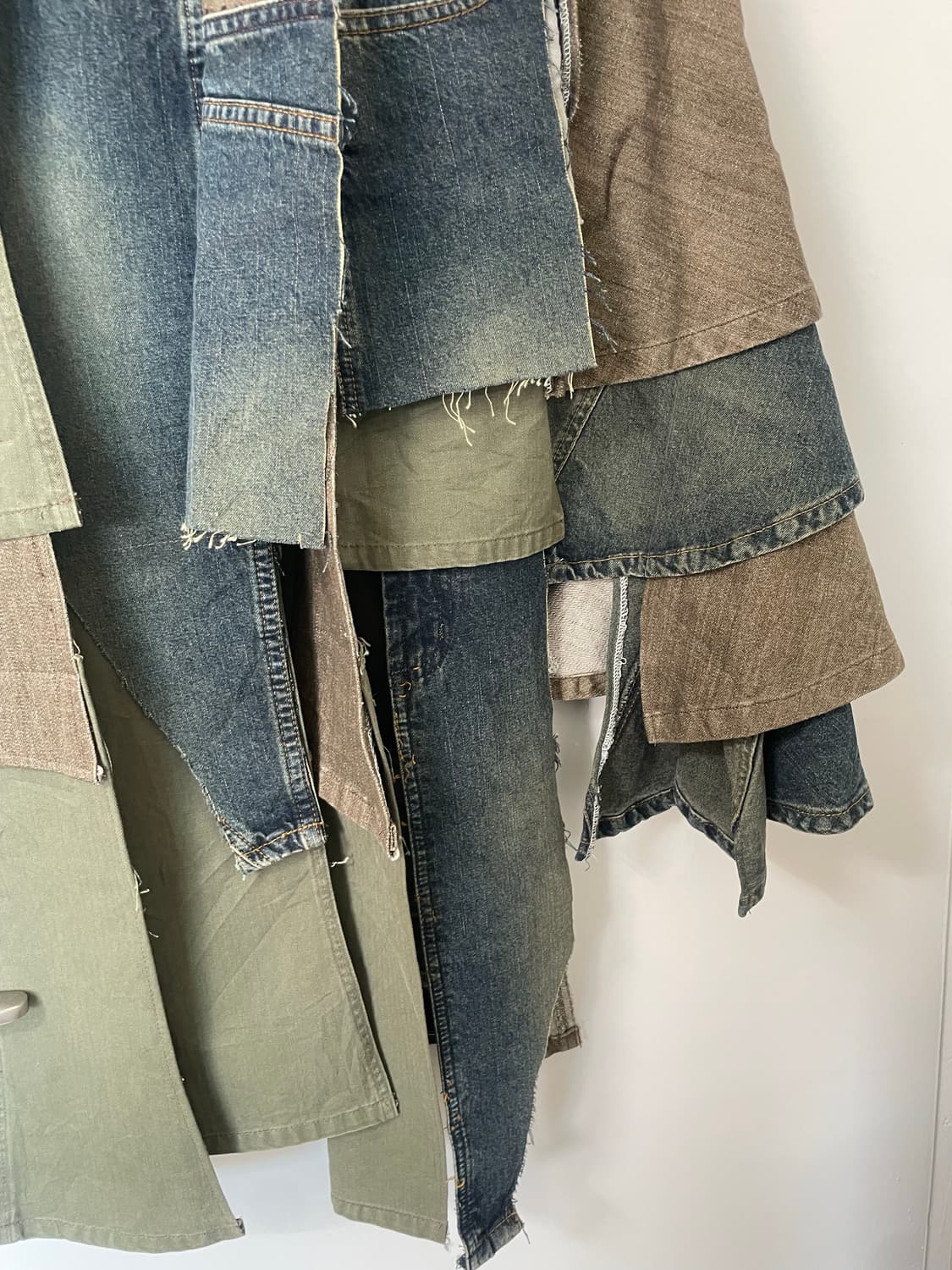 핸드메이드 데님 롱스커트 상품이미지6
