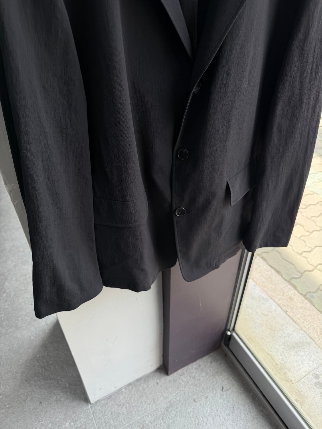 110/ 시스템옴므 25SS 크링클 스트레치 싱글 자켓 상품이미지7