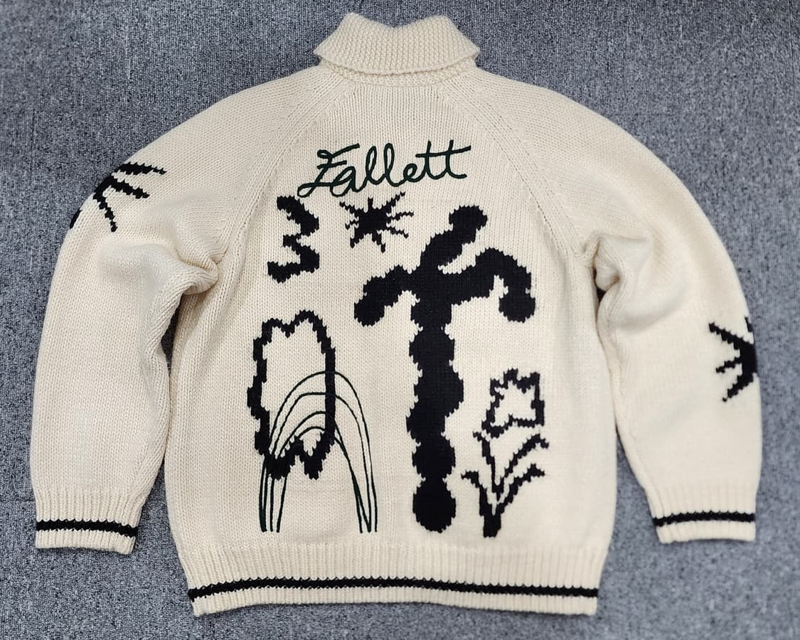 팔렛 드로잉 가든 코위찬 니트 집업 S 상품이미지2