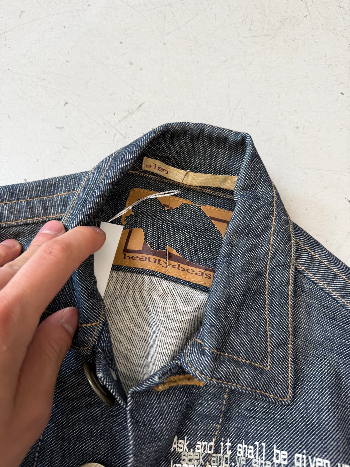 90s peom denim jacket  상품이미지7