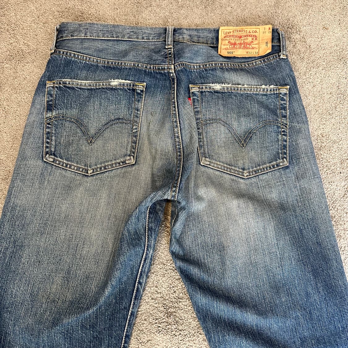 리바이스501 오리지널 워싱 데님 팬츠(32) 상품이미지6
