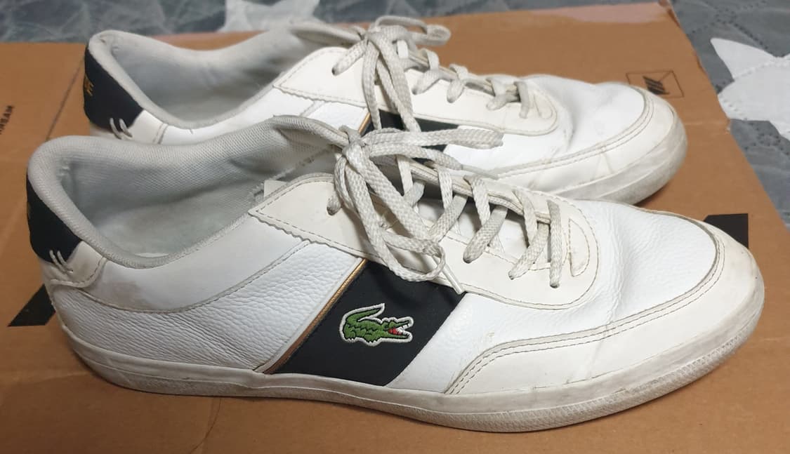 라코스테 클래식 코트마스터 스니커즈 화이트 네이비 (265) 상품이미지1