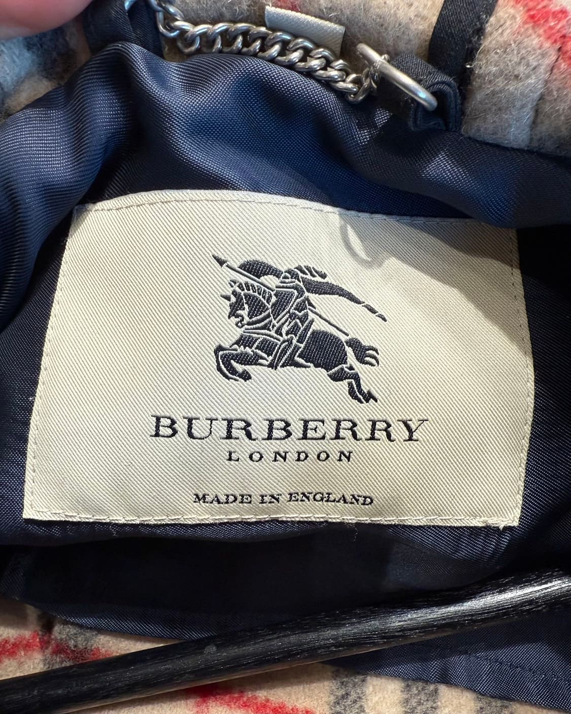 버버리 네이비 더플 하프 코트  상품이미지8