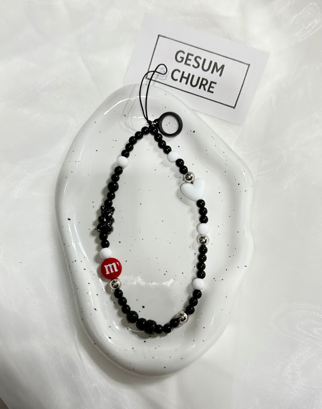 gesumchure Mono Black Heart 스트랩 상품이미지1