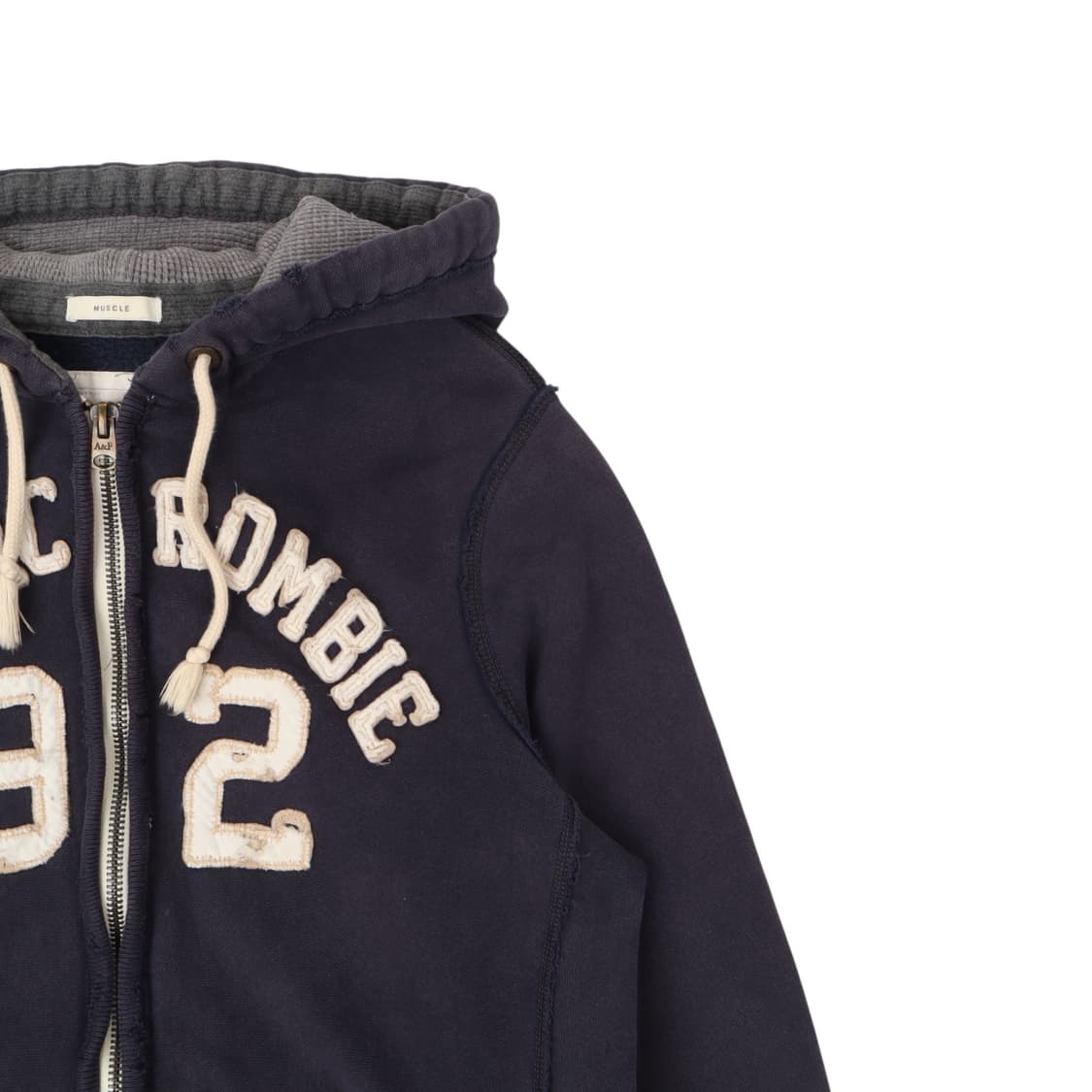 아베크롬비 네이비 아치 로고 헤비 후드집업 상품이미지3