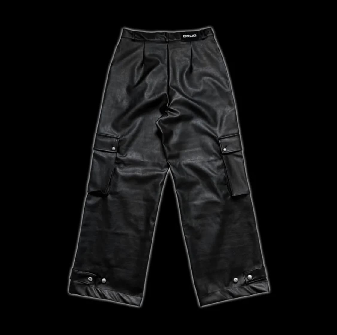 드러그프로덕트 레더 카고 팬츠 바지 2 상품이미지2