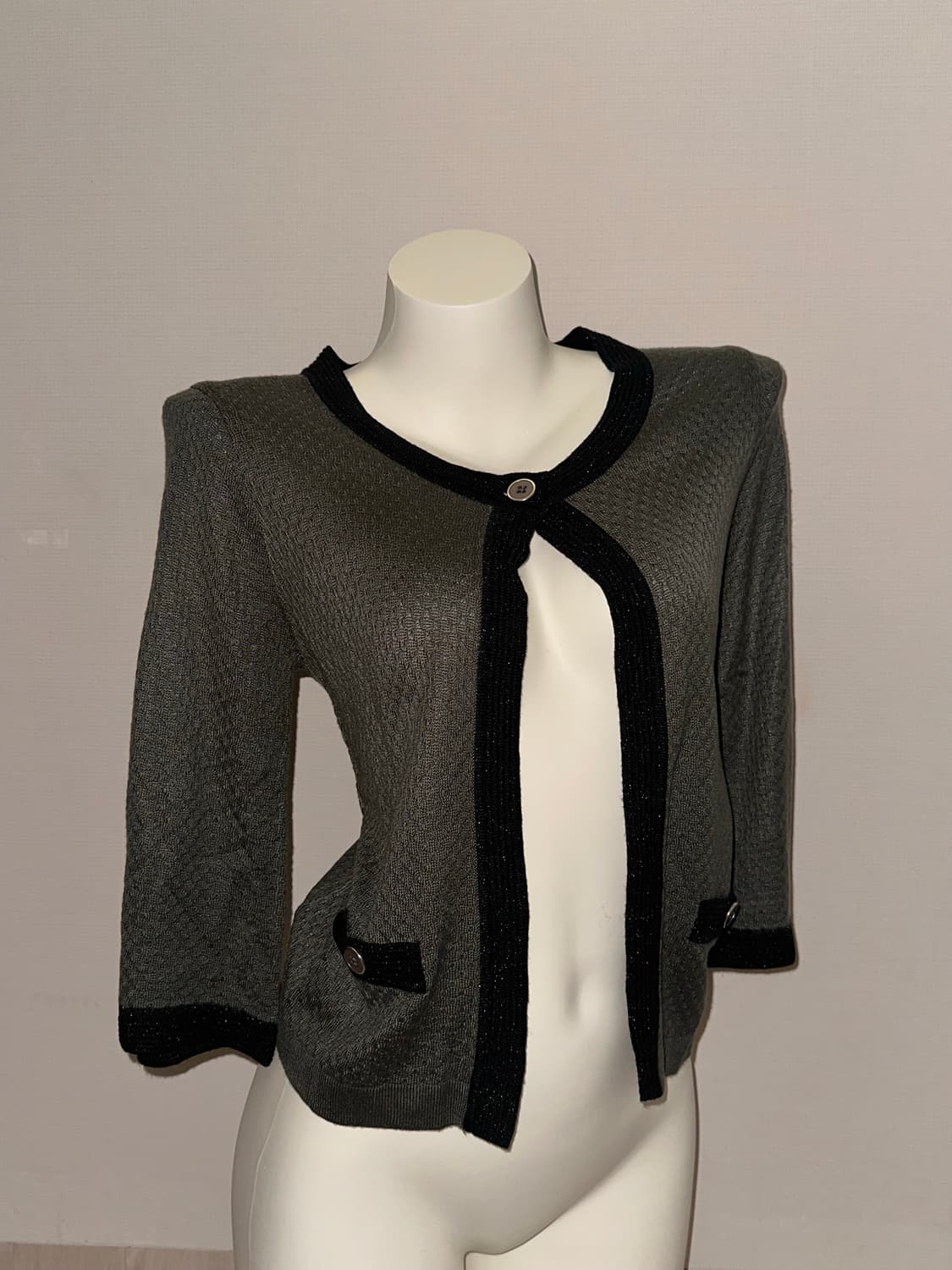빈티지 차콜 가디건 상품이미지3