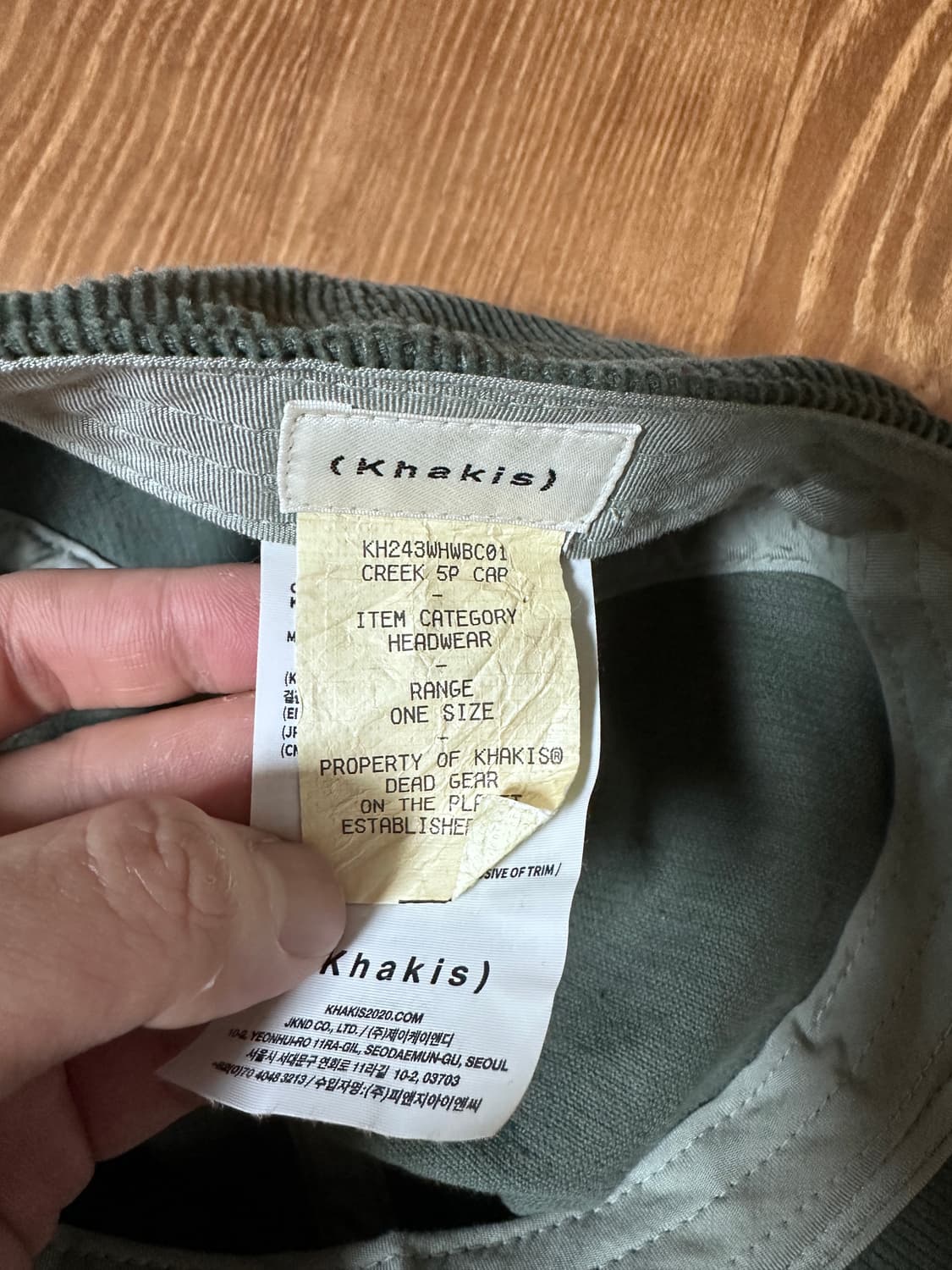 카키스 볼캡 상품이미지3